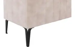 Goossens excellent bedbank attent beige stof - 8235535-{merk}-proefmodel-proefmodel-stof-01